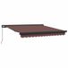 vidaXL Parasol 300x250 cm Marron
