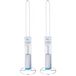 Merkloos RVS Toiletrolhouder - 2x stuks - chroom - reserverolhouder - WC rolhouder - 60 cm