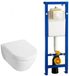 Villeroy & Boch Subway 2.0 set de toilette avec abattant de luxe, réservoir Wisa et bouton Argos Blanc