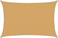 vidaXL - Zonnezeil - 160 g/m² - rechthoekig - 3,5x5 m - HDPE - zandkleurig