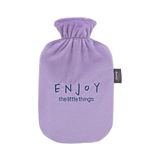 Fashy Warmwaterkruik met zachte overtrek, 2,0 liter, paars