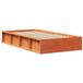 vidaXL Bedframe - Wasbruin - 100 x 200 cm - Massief grenenhout