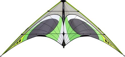 Prism Quantum 2.0 Graphite Stunt Kite - Green - 2-Line - Beginner