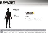 Dassy Bolt Canvas bretelbroek met kniezakken 400149 - Zwart/Antracietgrijs - Maat 64