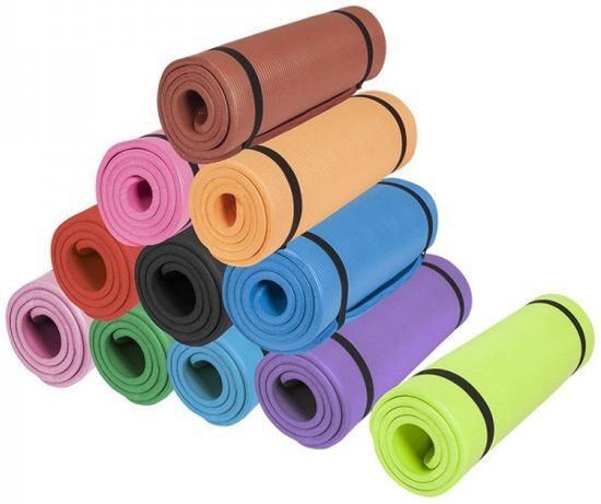 Gorilla Sports Yogamat Deluxe 190 x 100 x 1 5 cm - groen