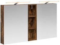 vidaXL Badkamerkast - set - 3 - st - 120 - x - 14,5 - x - 70 - cm - Bewerkt - hout