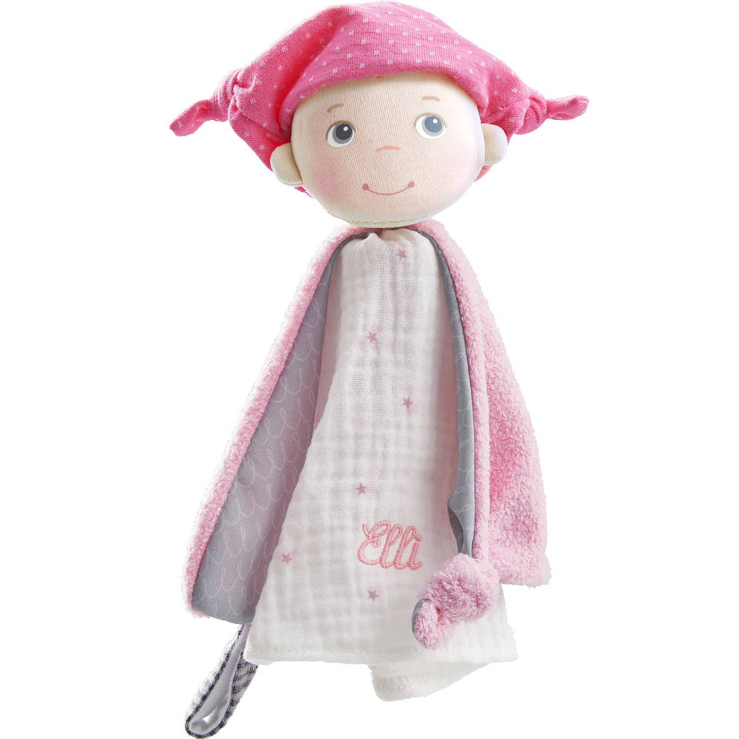 Haba Knuffeldoekje Elli 22 Cm Katoen/polyester Roze