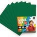 OFITURIA Eva 40 stuks kleurrijke schuimvellen voor knutselprojecten, kunst, kinderdecoratie, scrapbooking, handwerk, 40 x 30 cm, donkergroen