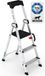 Wixor Trapladder Handyman | Huishoudtrap 3 treden | Professionele trap | Enkel Oploopbare trap | Keukentrap | Trapladder | Tuv-gecertificeerd | EN131