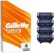 Gillette Fusion 5 Sport 4 Pack Lames de rasoir