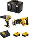 DeWALT set DWK218 (DCD996 + DCS367 + 2 x 5,0 Ah accu's + DCB115 oplader + TSTAK VI opbergbox)
