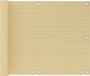 vidaXL - Balkonscherm - 75x400 cm - HDPE - beige