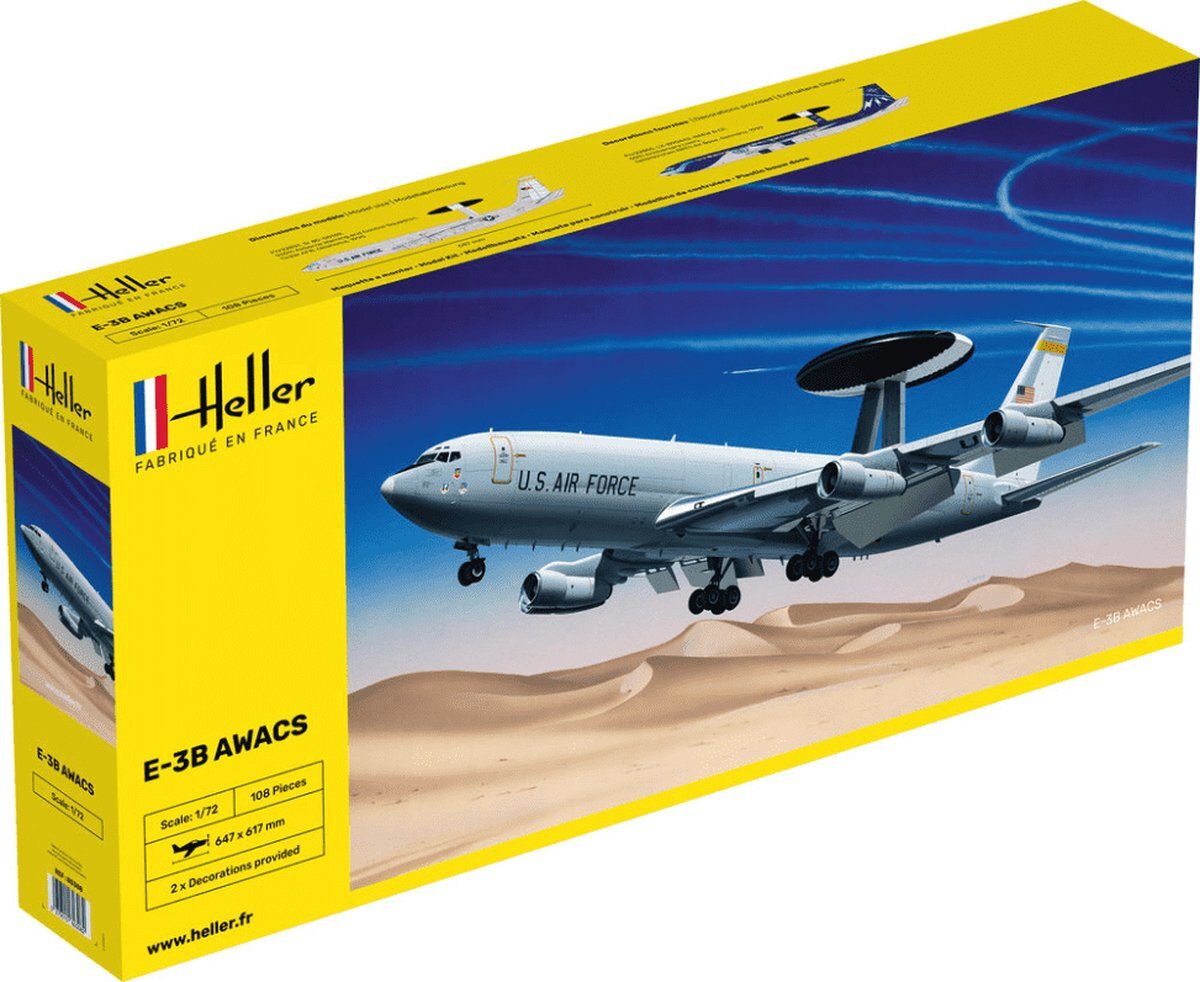 Heller 80308 modelbouwset Boeing E-3B AWACS
