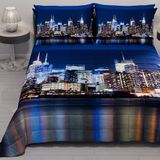 PETTI Artigiani Italiani - Zomersprei voor tweepersoonsbed, 260 x 270 cm, 100 g/m², omkeerbaar, voor tweepersoonsbed, lente, licht dekbed, New York, 100% Made in Italy