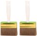Humbert Pinceau rond - 2x - 10 x 3 cm - peinture - matériel de peinture - pinceaux épais - plastique