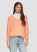 s.Oliver Gemêleerd shirt met lange mouwen en vleermuismouwen - Vrouwen - Maat 40 - Oranje