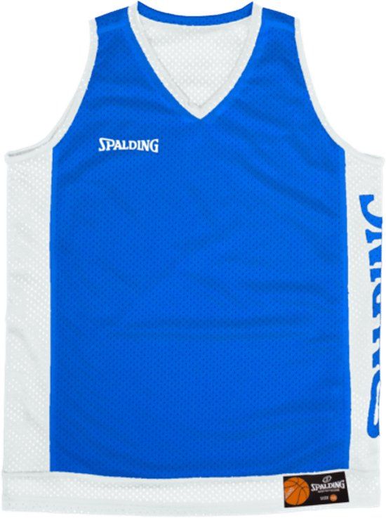 Spalding Reversible Shirt Heren - Royal / Wit - Maat XL