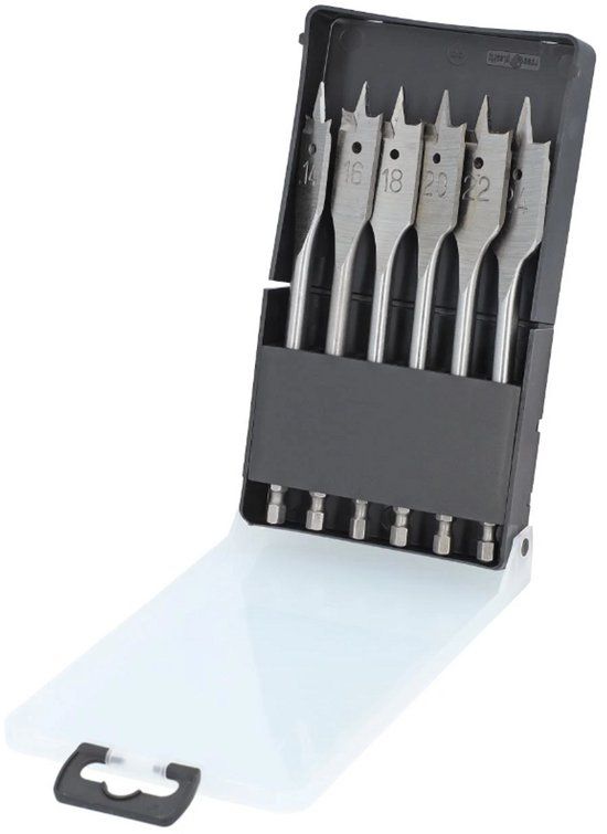 Labor Reca Speedboorset 14-24 mm 6 delig in kunststof cassette