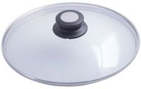 DeBuyer 24 cm glazen deksel - Zwart, Transparant