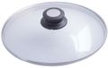 DeBuyer 24 cm glazen deksel - Zwart, Transparant