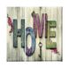 Homemania 3-delig citaat voor woonkamer, slaapkamer, meerkleurig, 69 x 3 x 50 cm, HM203PKNV-15, polyester, hout
