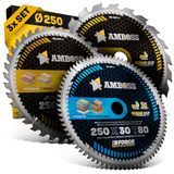 AMBOSS WERKZEUGE® Ø250 x 30 Jeu de lames de scie circulaire manuelles