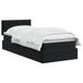 vidaXL Opslag bed met hoofdeinde Zwart 100 x 200 cm Fluweel