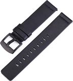 DrPhone LB1 - Lederen Armband - 22mm - Zwart