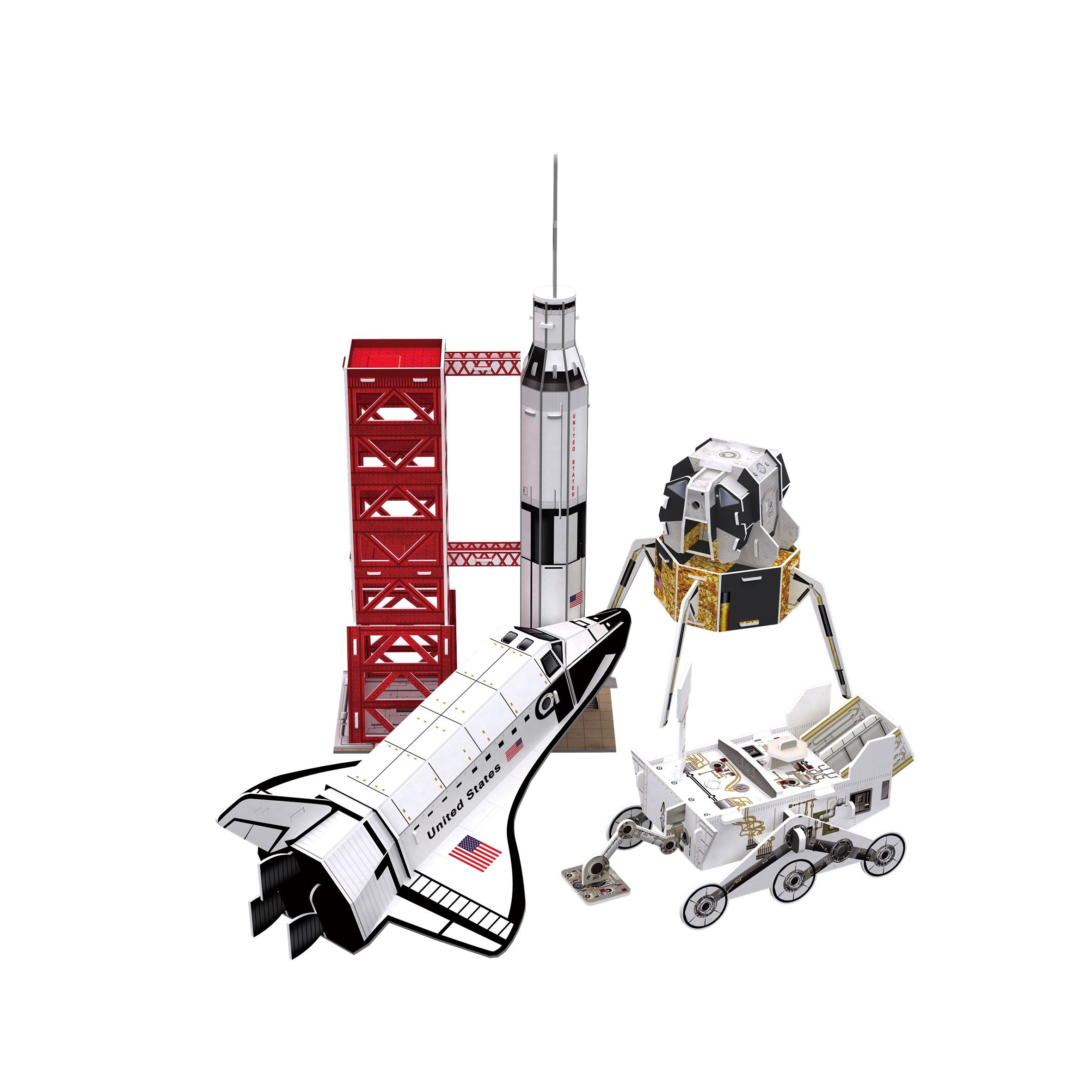 Van der Meulen 3D Puzzel NG Space Mission - 3D Puzzle - Space - Wood - Child - Multicolour