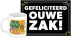 Bellatio Decorations Koffiemok 65 Jaar Man Wilde Haren met Wenskaart