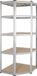 Monzana Stellingskast Hoek - 5 Planken 180x70x40cm 875kg - Bruin