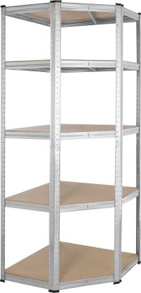 Monzana Stellingskast Hoek - 5 Planken 180x70x40cm 875kg - Bruin