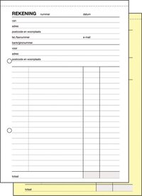 Sigel Expres Rekeningenblok A5 - 2x50 vel - Zelfkopiërend