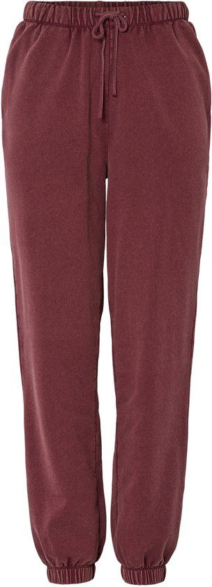PIECES - PCCHILLI HW WASHED SWEAT PANTS NOOS BC - Legging - Vrouwen - Katoen/Polyester - Tawny Port - XS