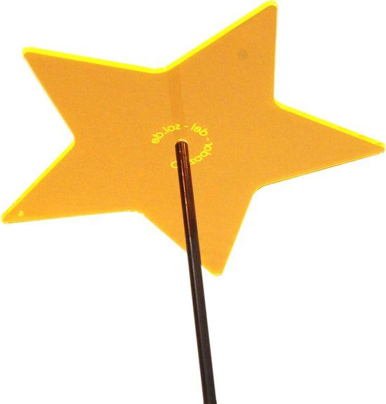 Cazador Del Sol Zonnevanger Ster Geel medium 120x15 cm
