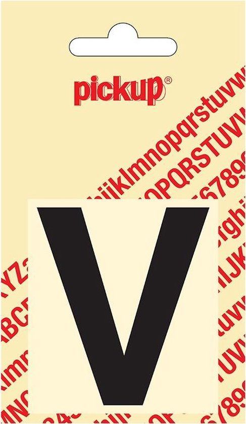 Pickup Plakletter Helvetica 60 mm - Zwart V