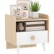 Table de chevet enfant table de nuit enfant avec tiroir et niche. Petite table d'appoint en bois pour chambre d'enfant