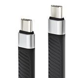 conecto, USB-C naar USB-C data- en oplaadkabel, USB 4, Gen 3, snellaadfunctie, 5A/100W, 40GB/s, 8K 60Hz, PVC-mantel, zwart, 0, 15m