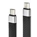 conecto, USB-C naar USB-C data- en oplaadkabel, USB 4, Gen 3, snellaadfunctie, 5A/100W, 40GB/s, 8K 60Hz, PVC-mantel, zwart, 0, 15m