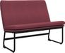 vidaXL Bankje 100x75x76 cm stof wijnrood