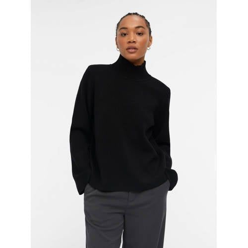 OBJECT OBJREYNARD Fine Knit Sweater - Black