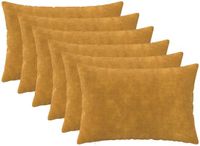 vidaXL - Kussensloop - 6 stuks - Geel - 50 x 75 cm