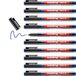 edding 141 F permanente pen - 10 stiften - blauw - ronde punt 0,6 mm
