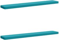 vidaXL - 2-delige - Coussin de banquette - VUGHT - 2 - pièces - 100% - Polyester - Turquoise