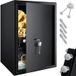 Kesser® Coffre-fort à serrure double panneton, 50 x 35 x 31 cm - Noir
