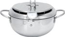Bol 28cm Tempura Friturepan - Roestvrijstaal - Thermometer - Oliefilterrek - Inductiekookplaten - Gasfornuizen
