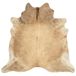 VidaXL Vloerkleed Leer Beige 150x170 cm