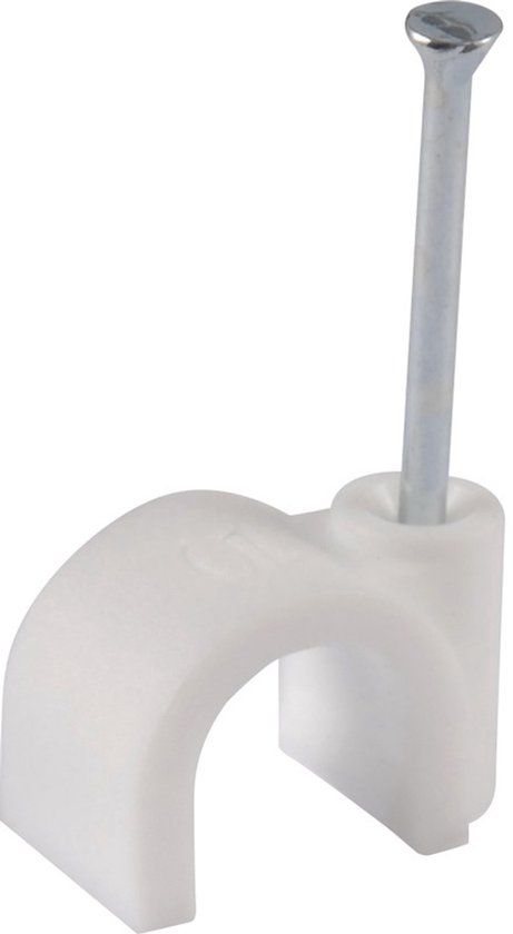 Enzo Wentronic GmbH Kabelclips wit rond - 5mm - 25 stuks