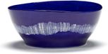 Serax - Ottolenghi Feast - Bol L - Donkerblauw/Wit - 18 cm - 4 stuks