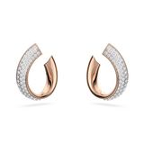 Swarovski Dames Oorringen Metaal Roségoudkleurig